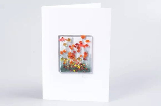 Handmade Fused Glass Greeting Card