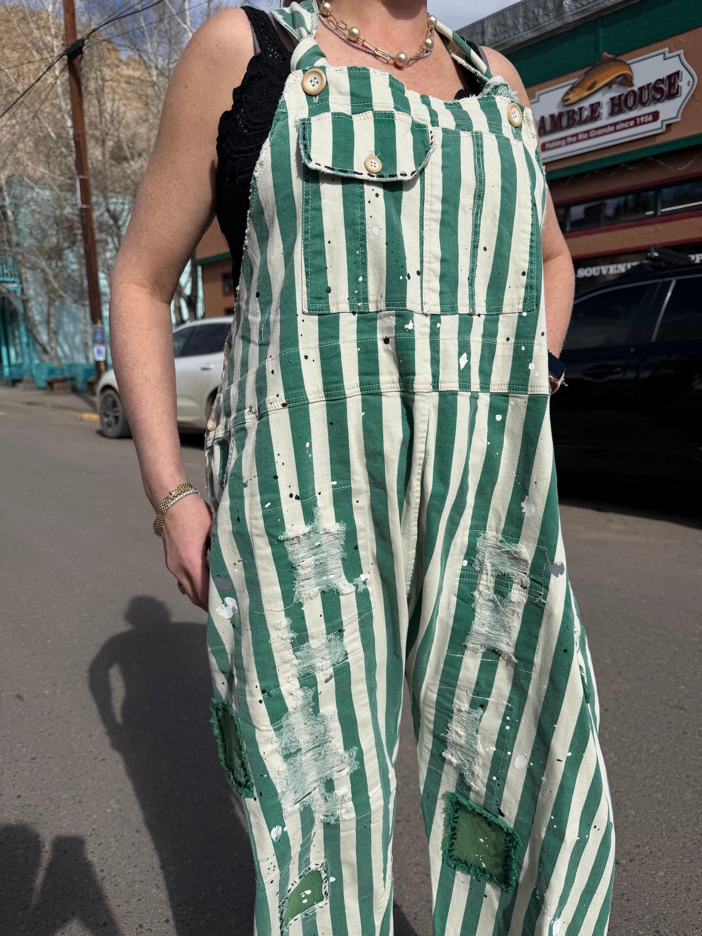 Endless Travels Overalls - Vintage Emerald