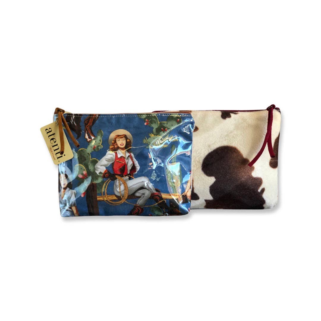 "Western" Pinup Cowgirl Accessory Pouch