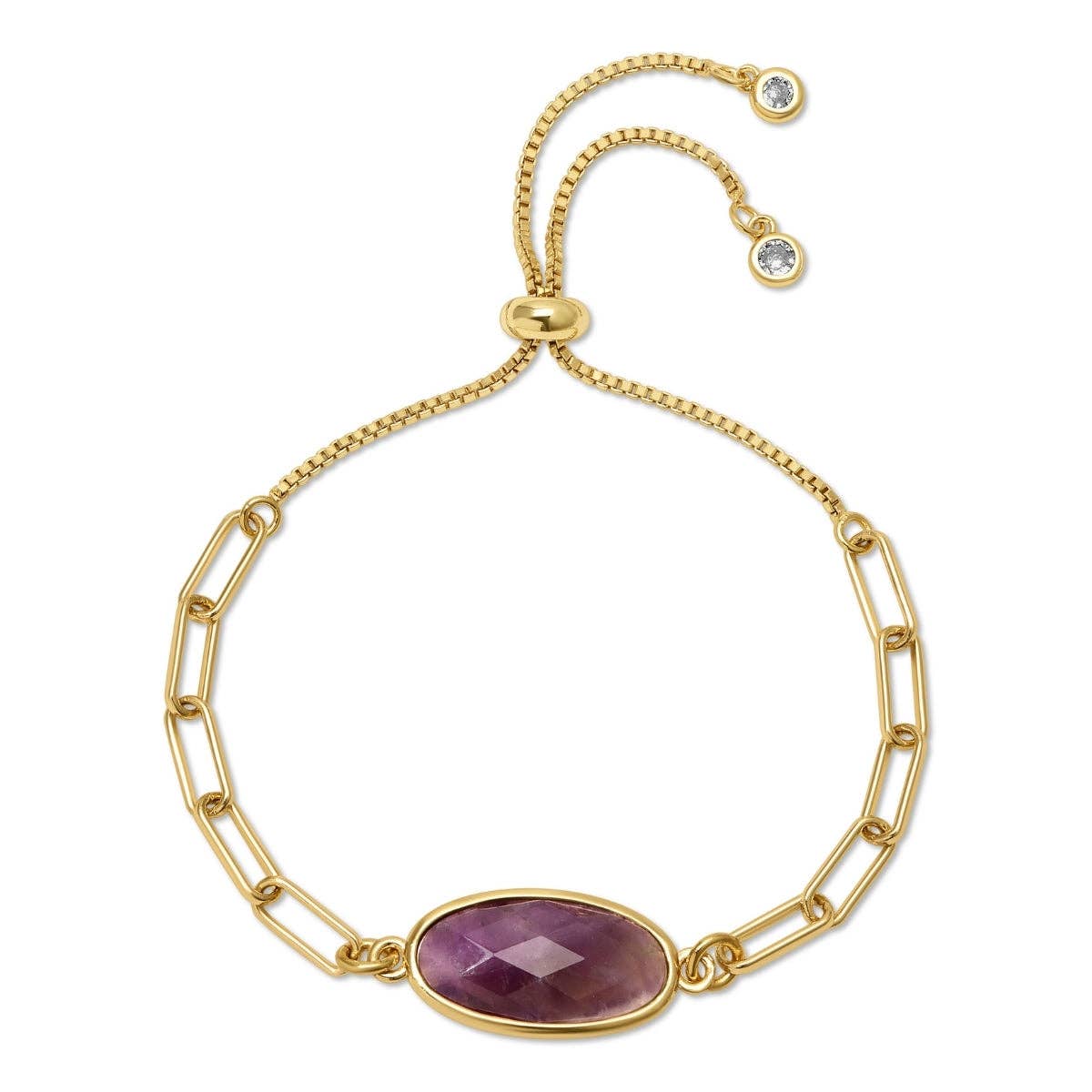 Oval Stone Pulley Bracelet