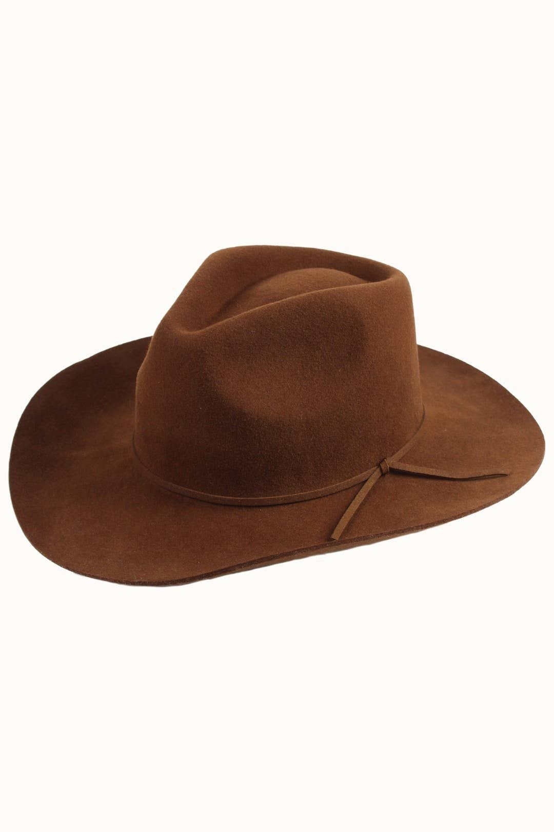 100% Wool Western Cowboy Structured Hat, 57cm