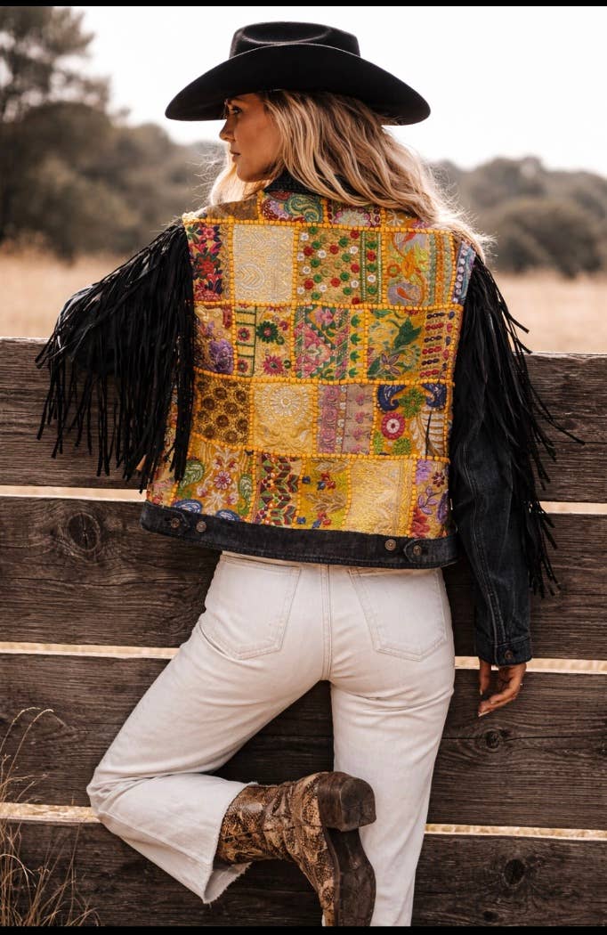 The Solstice Fringe Denim Jacket