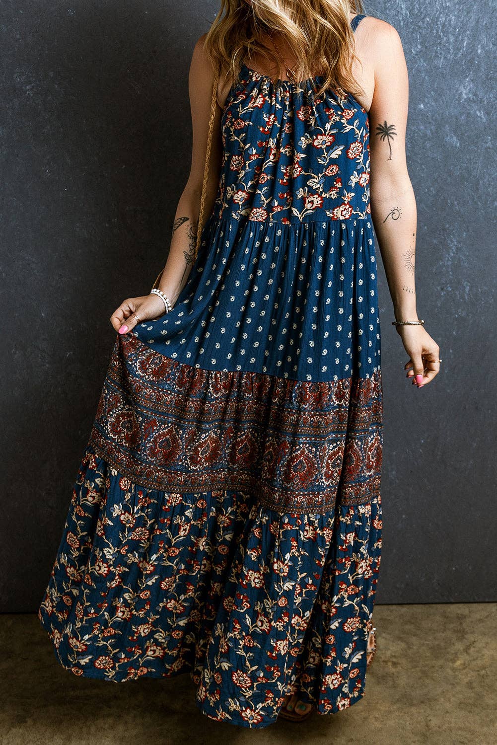 Tatum Floral Sleeveless Maxi Dress