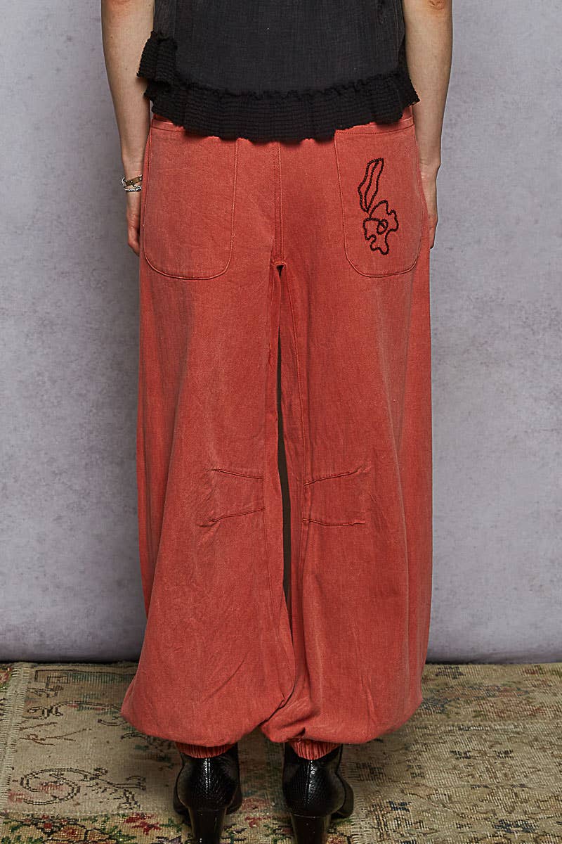 The Twila Floral Embroidered Pants
