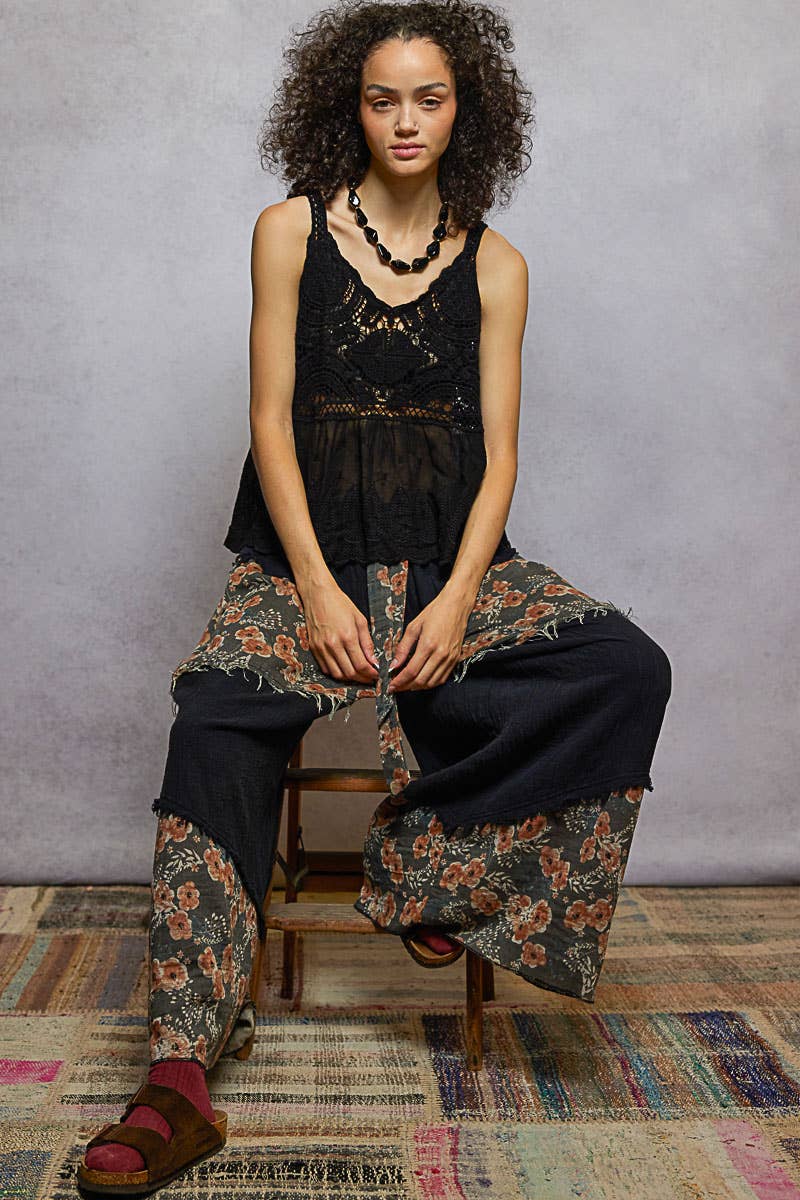 crochet woven tank