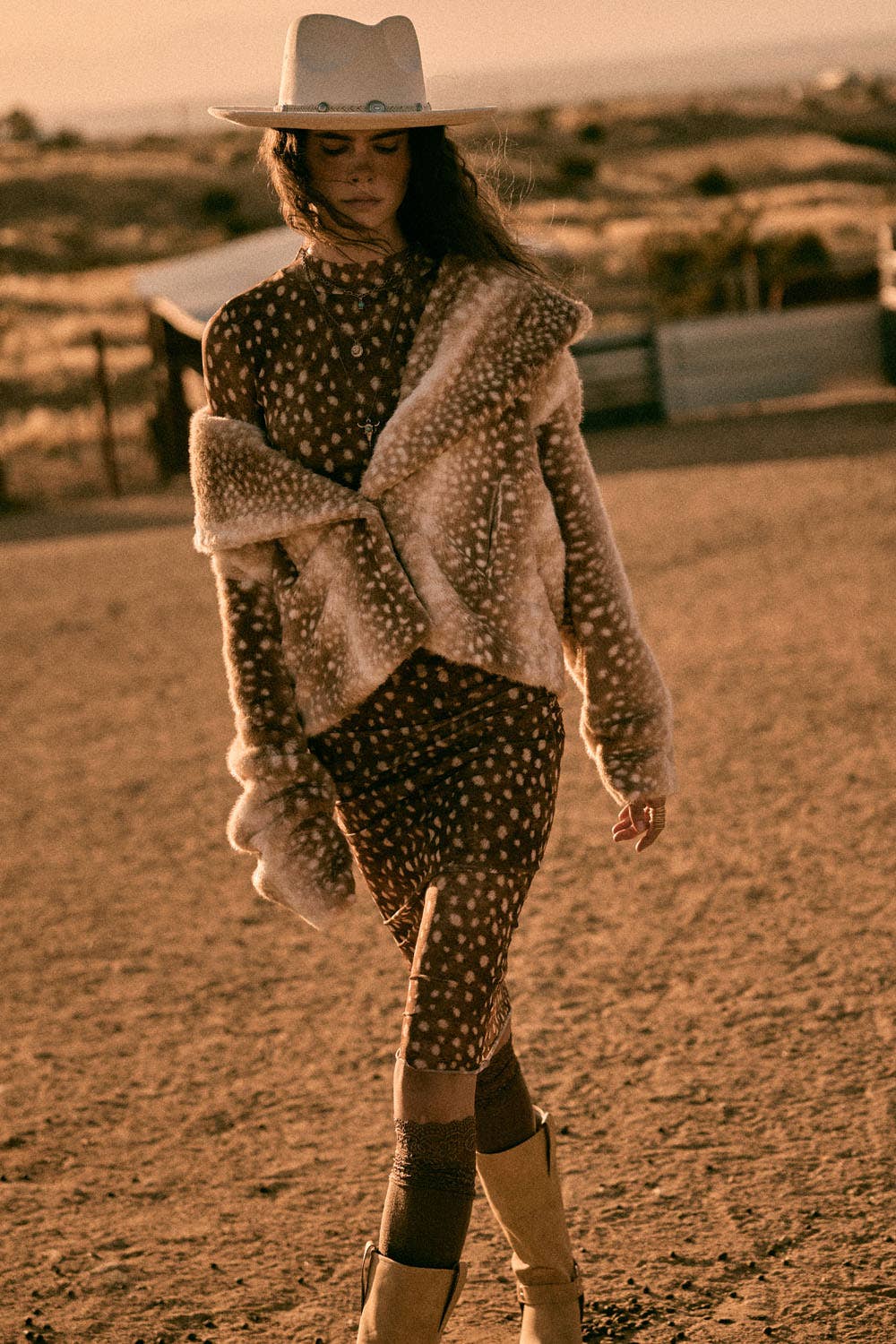 Daisey Deer Print Jacket