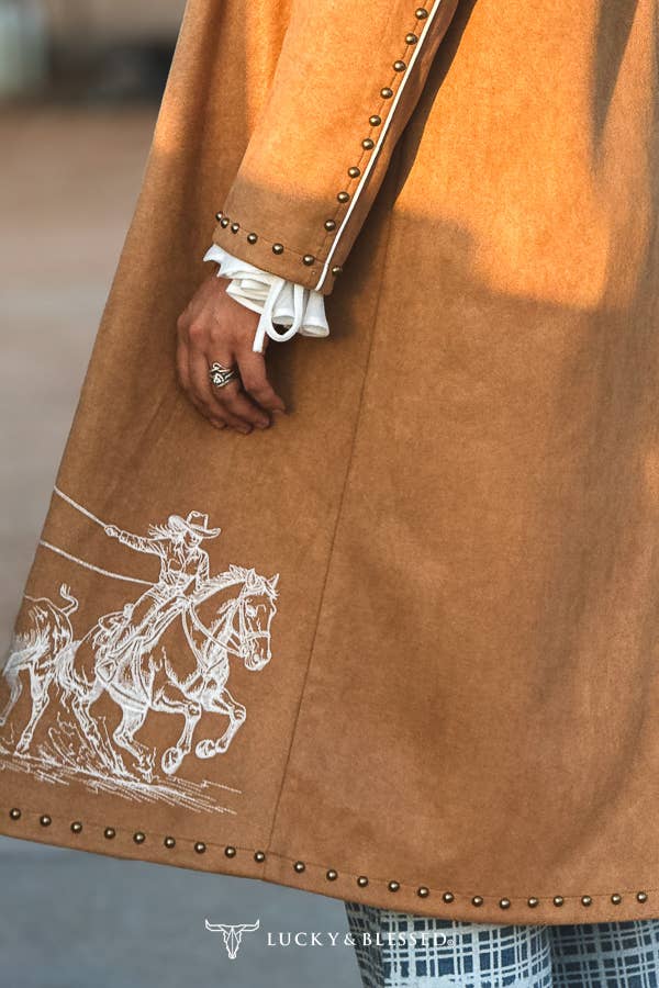 Sadie Stretch Suede Coat