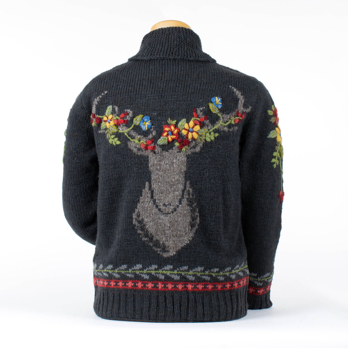Hartley Sweater with Floral Antler