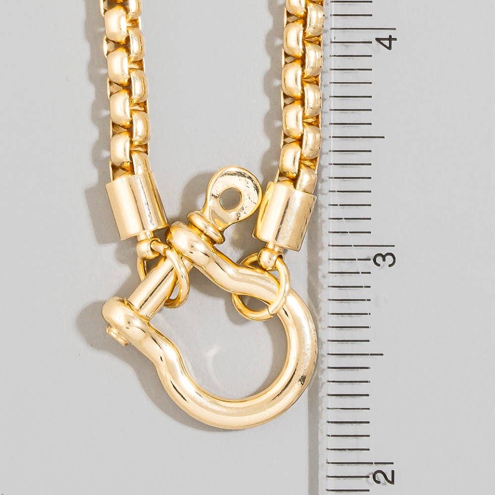 Horseshoe Shackle Pendant Necklace