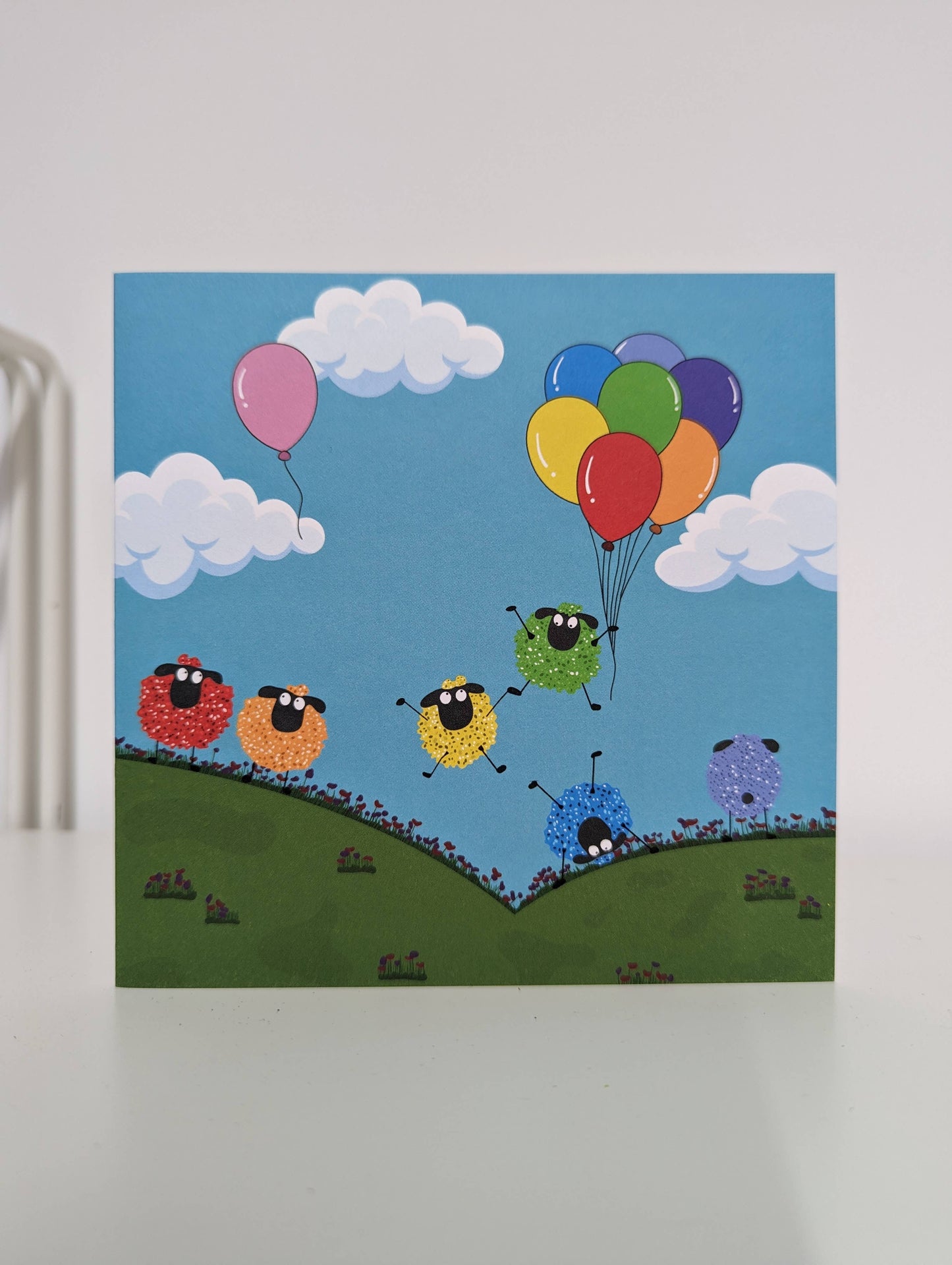 Sheep illustration Greeting Card - Gone and Blown It