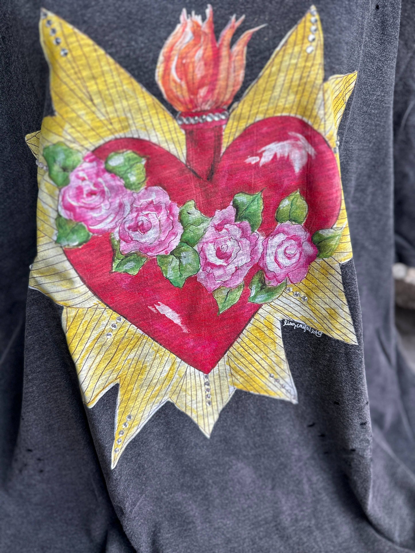 Blazing Heart  shirt