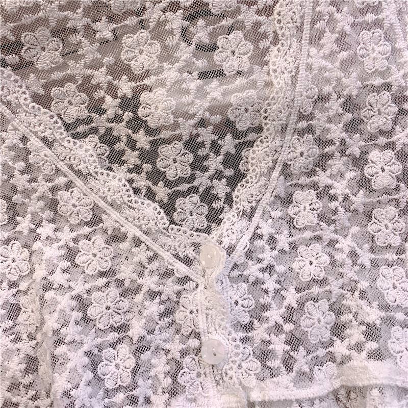 Sally Embroidered Lace Vest