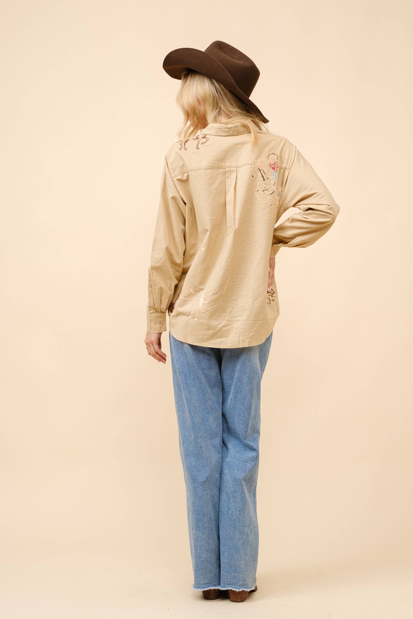Giddy Up Button Up