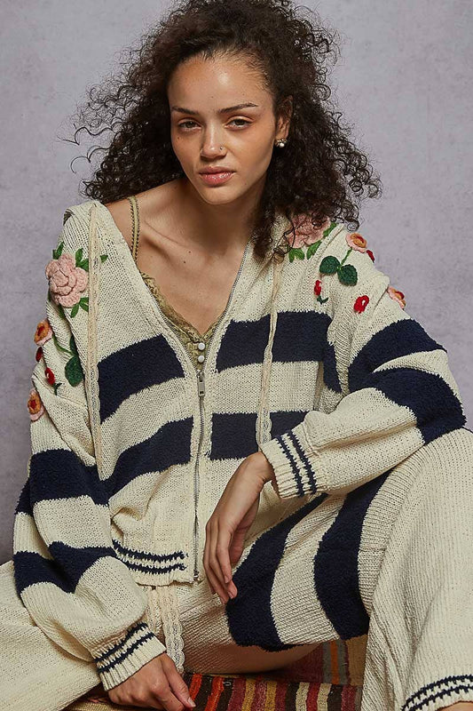 The Marven Zip-Up Sweater Top