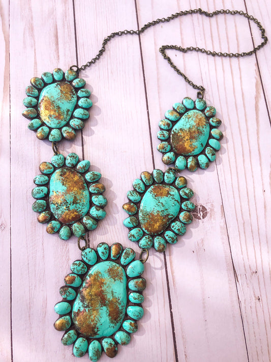 Karly Kingston Necklace- Turquoise Stone