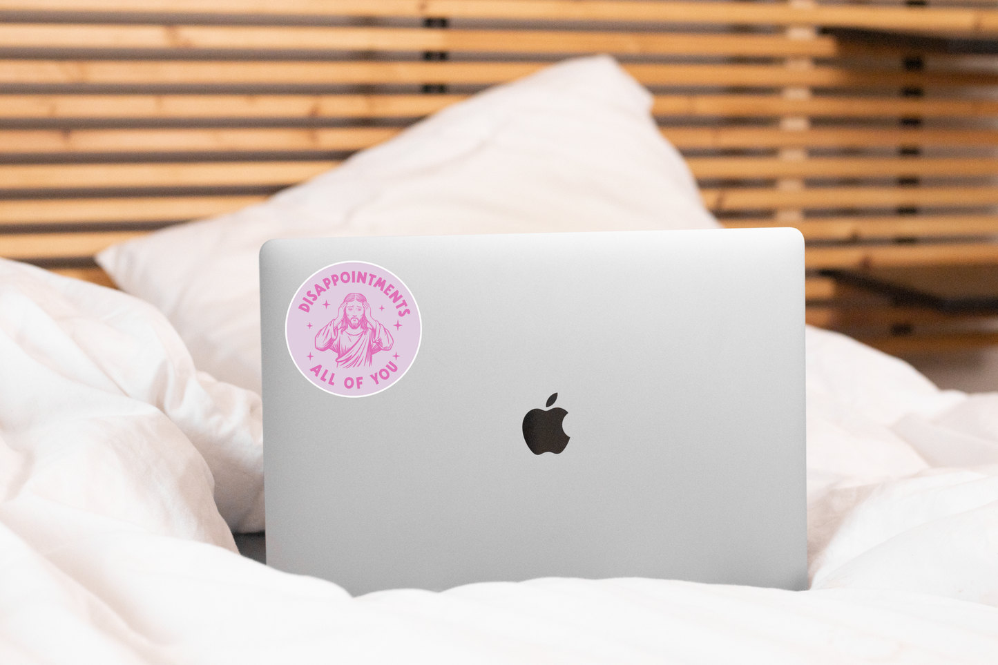 Disappointments All of You Sticker - funny, jesus, purple