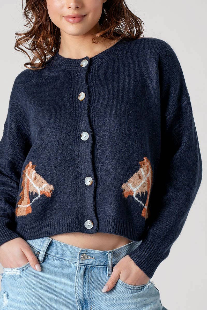 The Pepper Horse Cardigan