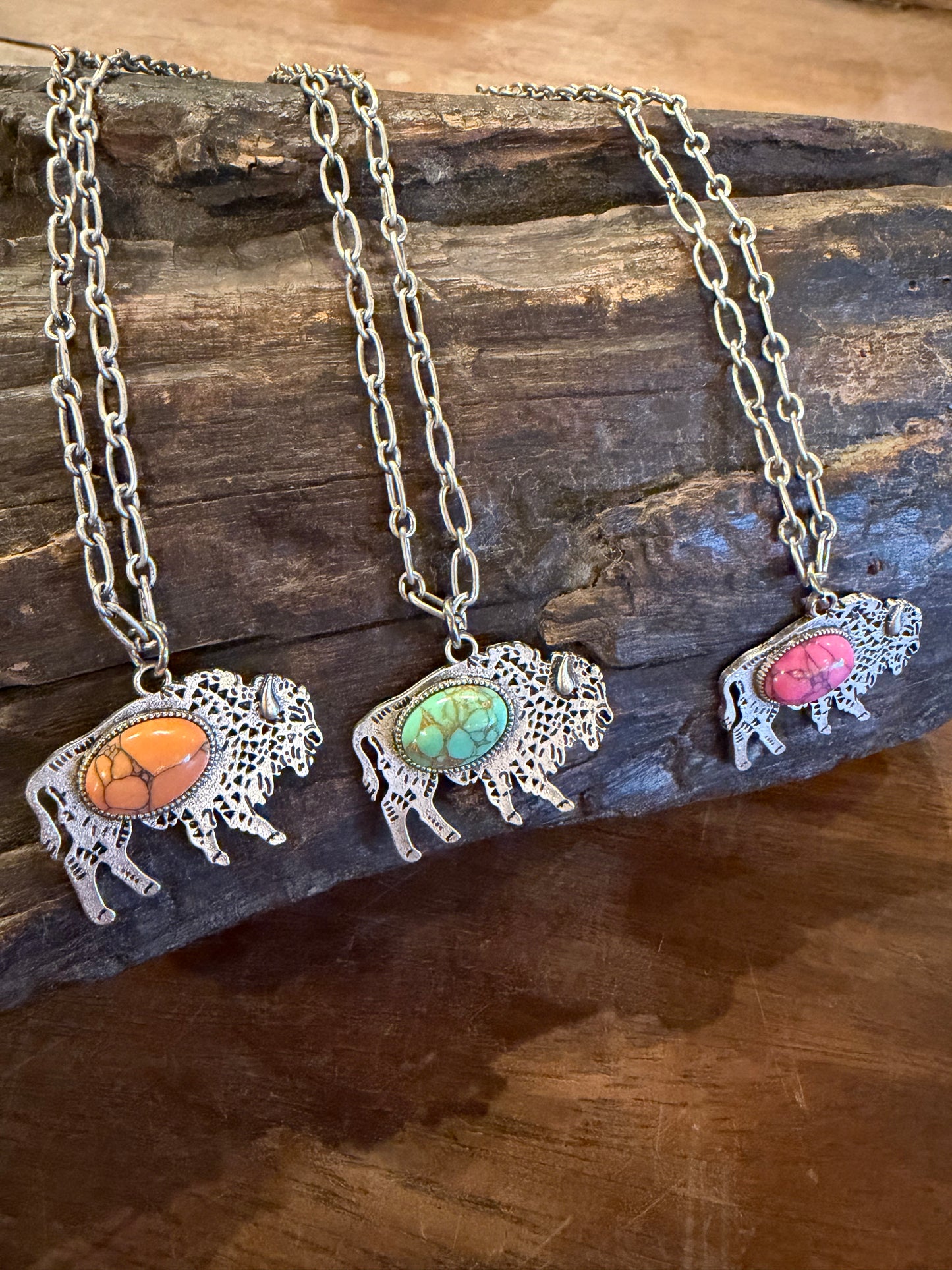 Turquoise Buffalo Necklace