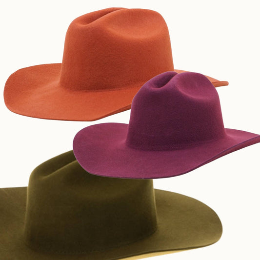 100% Australian Wool Western Cattleman Cowboy Hat Adjustable