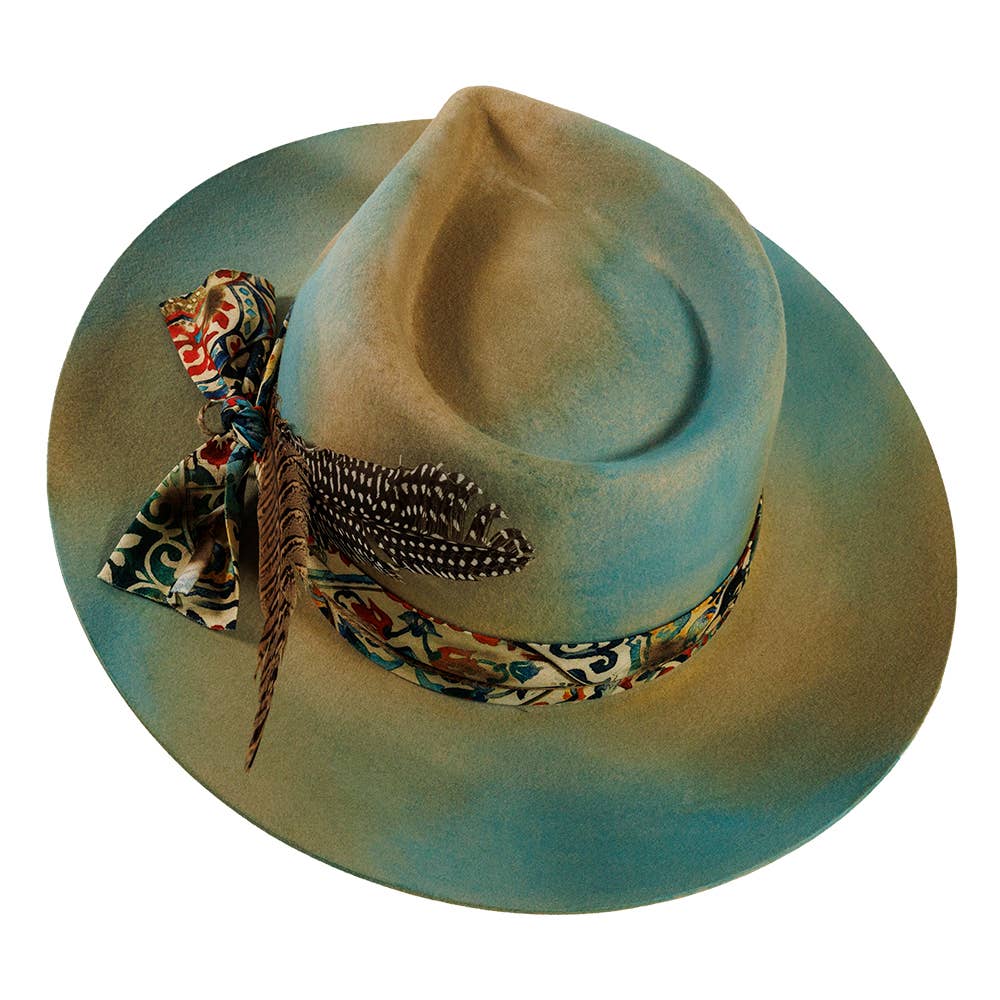 Wool Felt Teardrop Fedora Hat - Style Graffiti