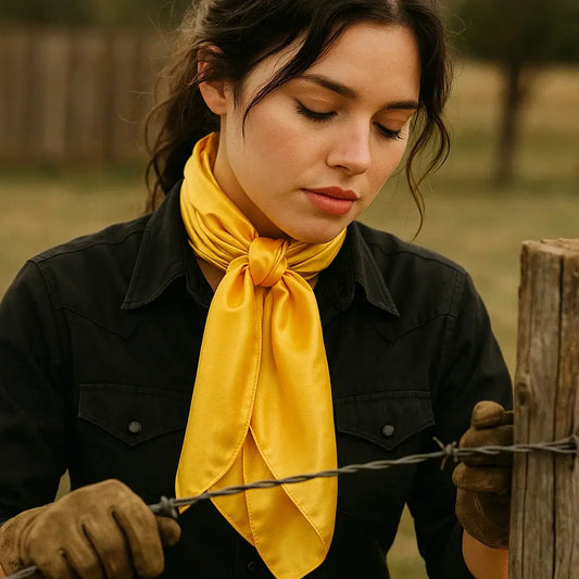 35X35" Solid Yellow Wild Rag / Scarf WRS23