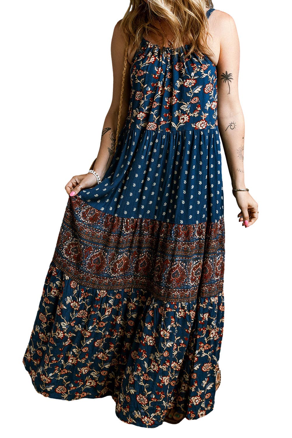 Tatum Floral Sleeveless Maxi Dress