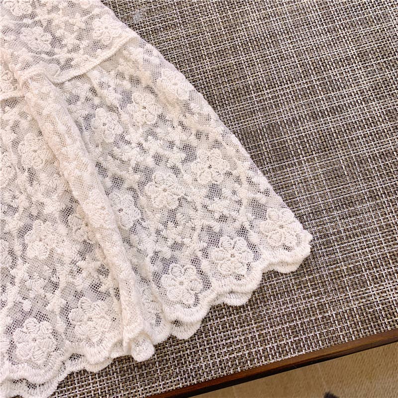Sally Embroidered Lace Vest
