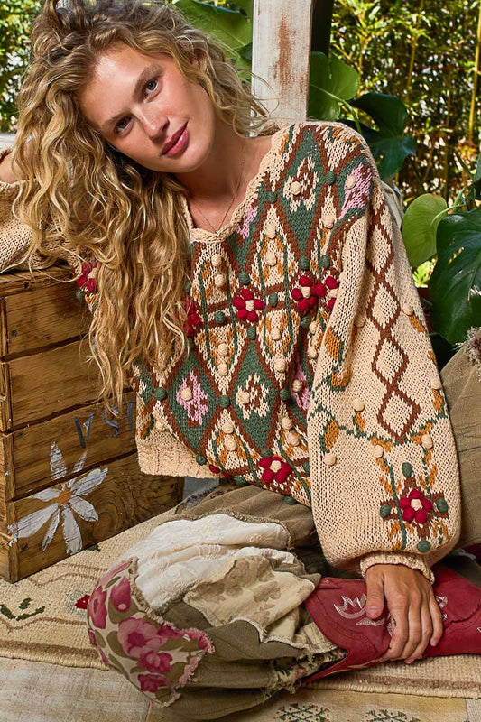 The Jeanelle Aztec Sweater