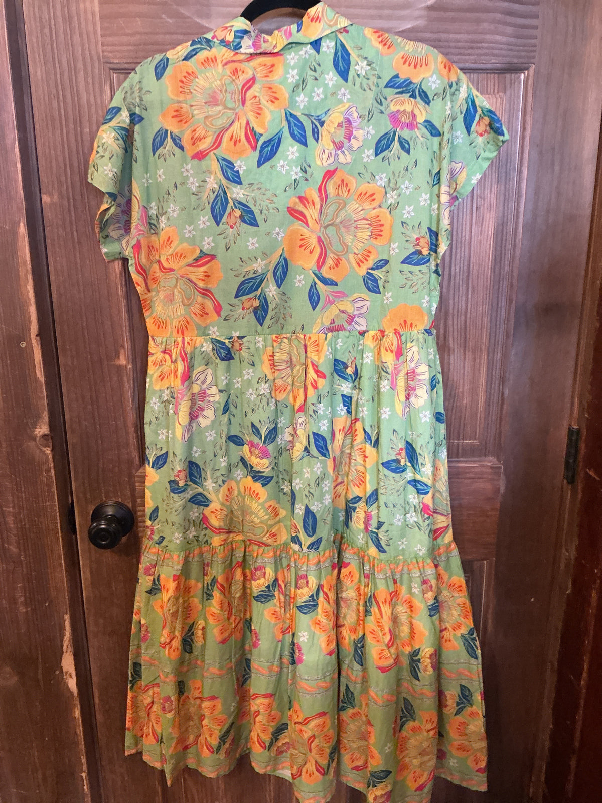 Sage Floral Dress