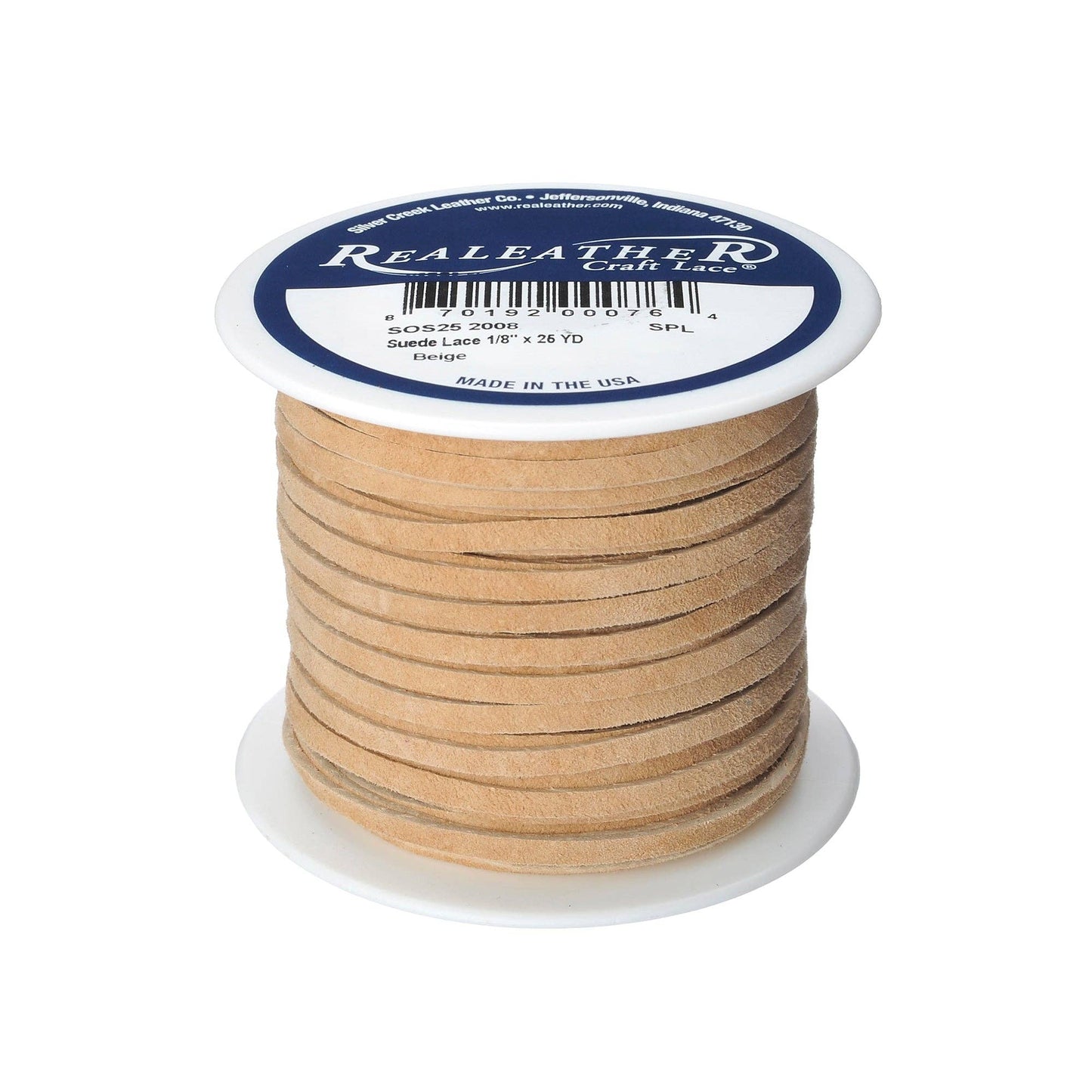 Suede Lace Spool, 1/8" x 25 yds Jewelry Apparel Fringe
