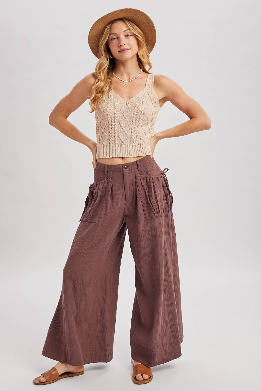 FINNLEY WIDE LEG PANTS