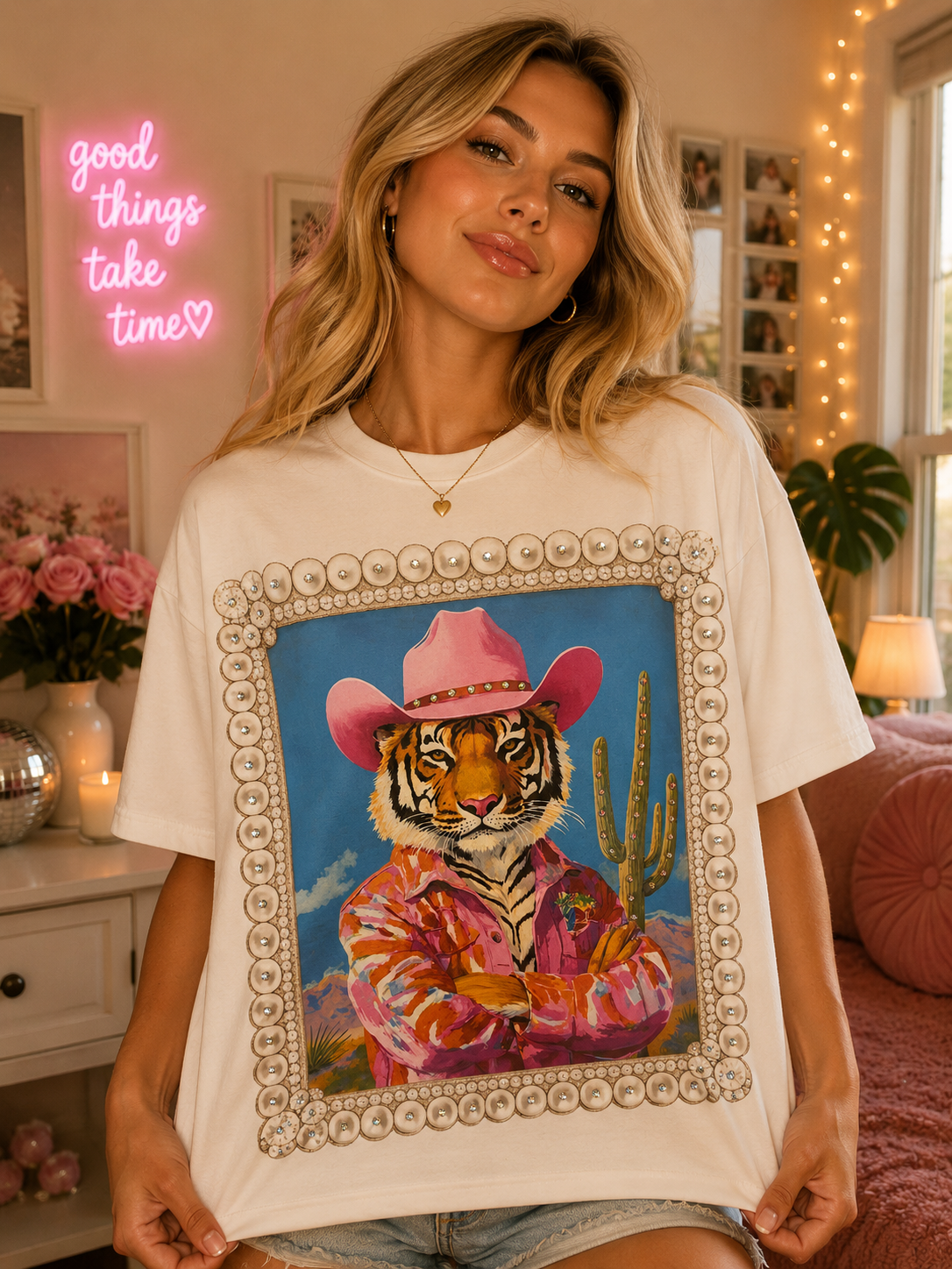 Cowboy Tiger Tee