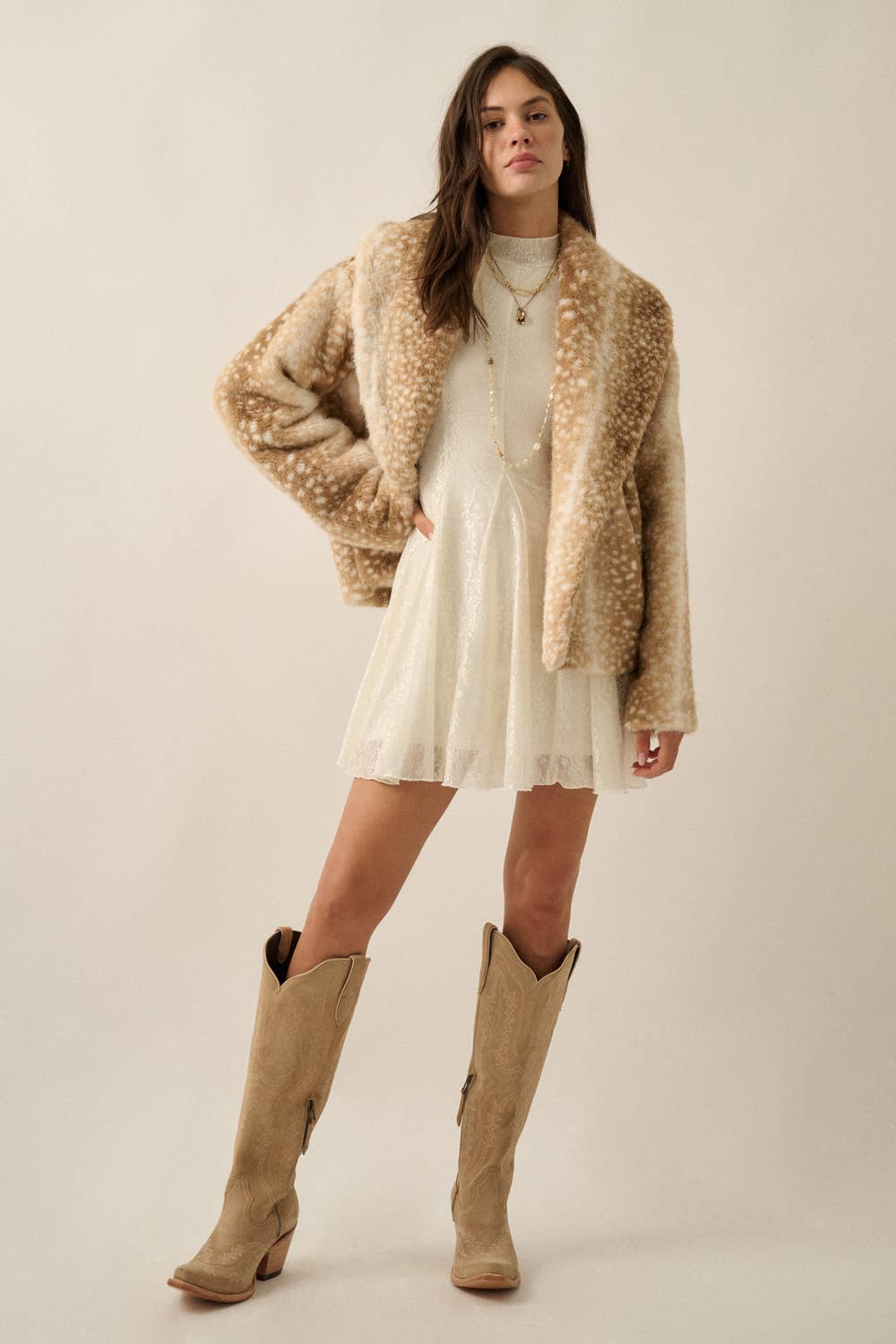 Daisey Deer Print Jacket