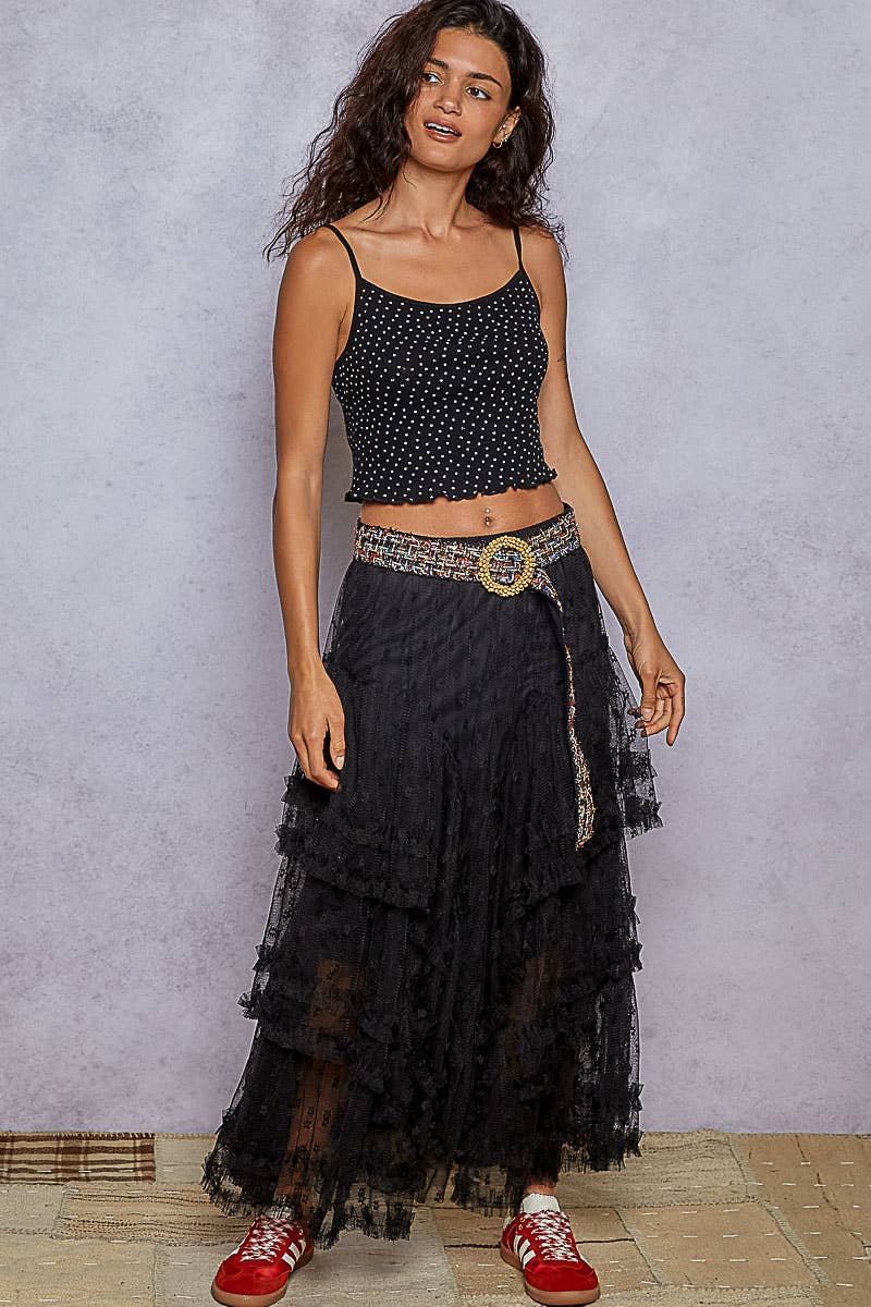 Ruffle Lace Skirt