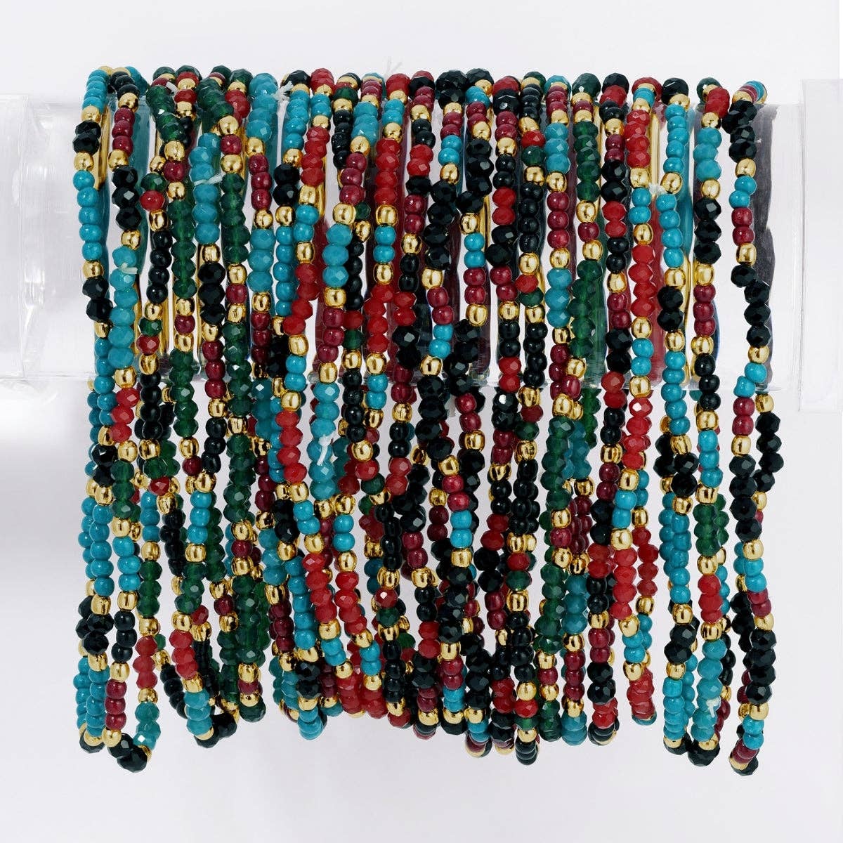 Assorted Winter Wonderland Stretch Seed Bead Bracelets
