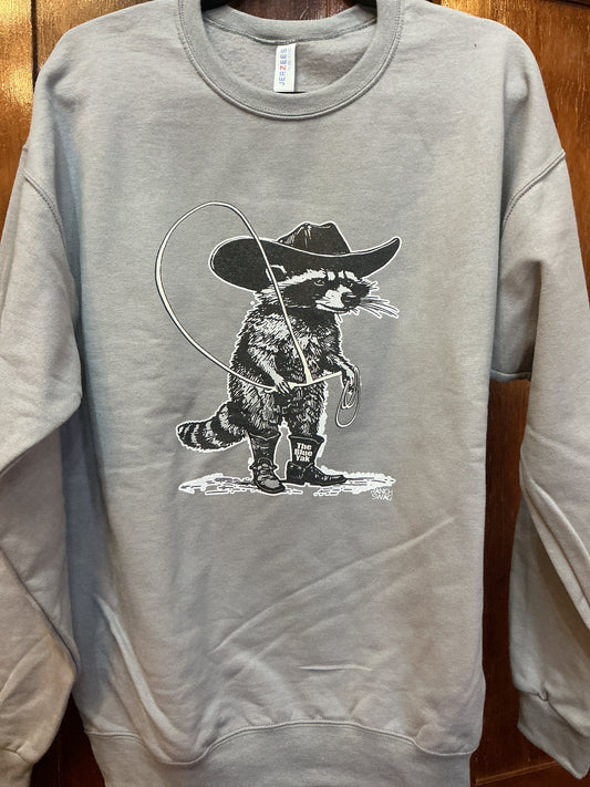 Cowboy Raccoon BY Sweatshirt