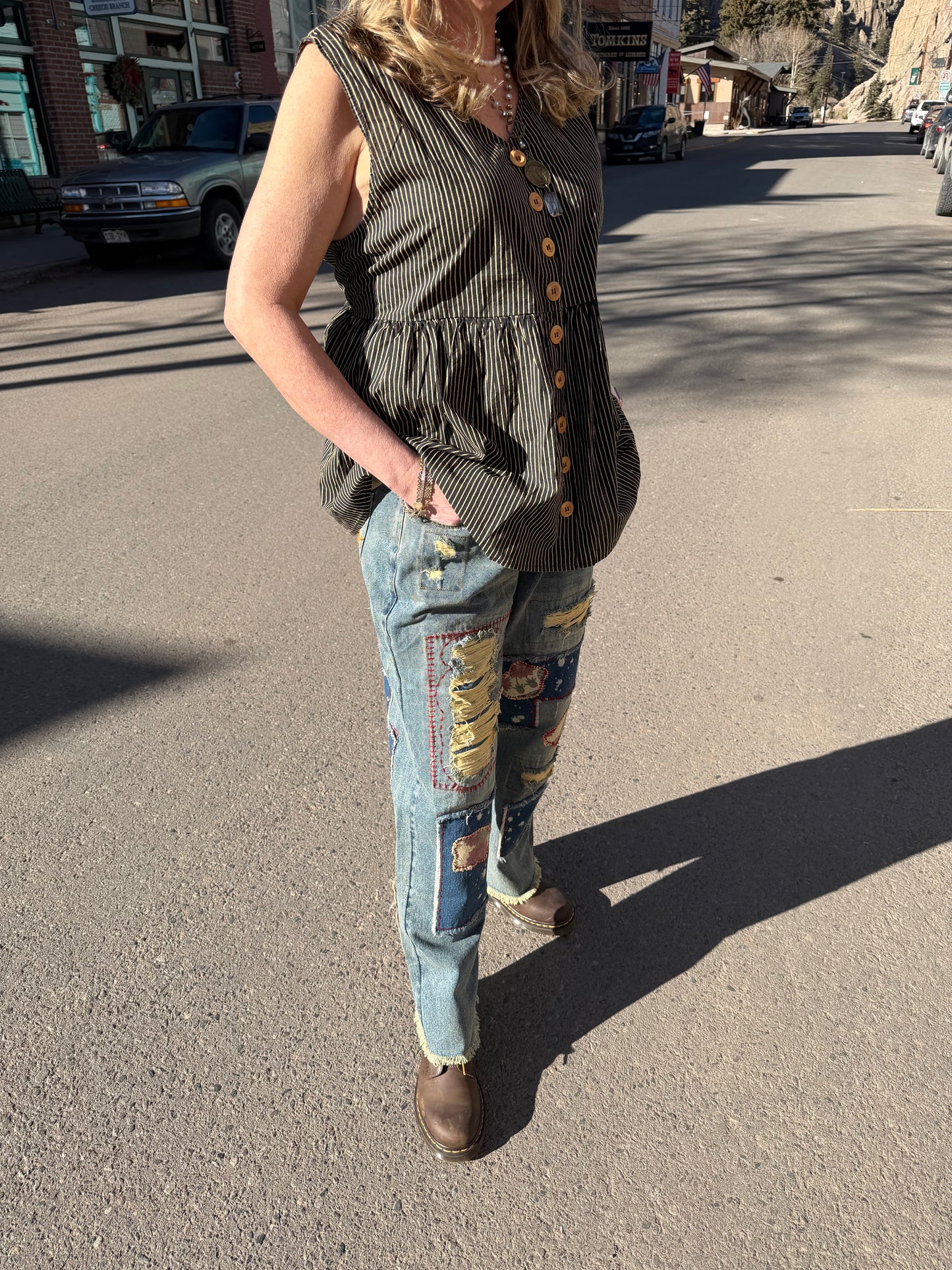 Garden Splatter Jeans