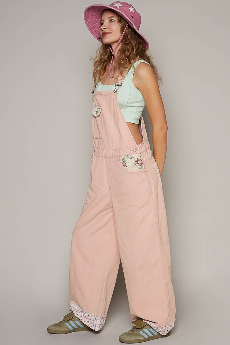 The Rory Floral Overalls