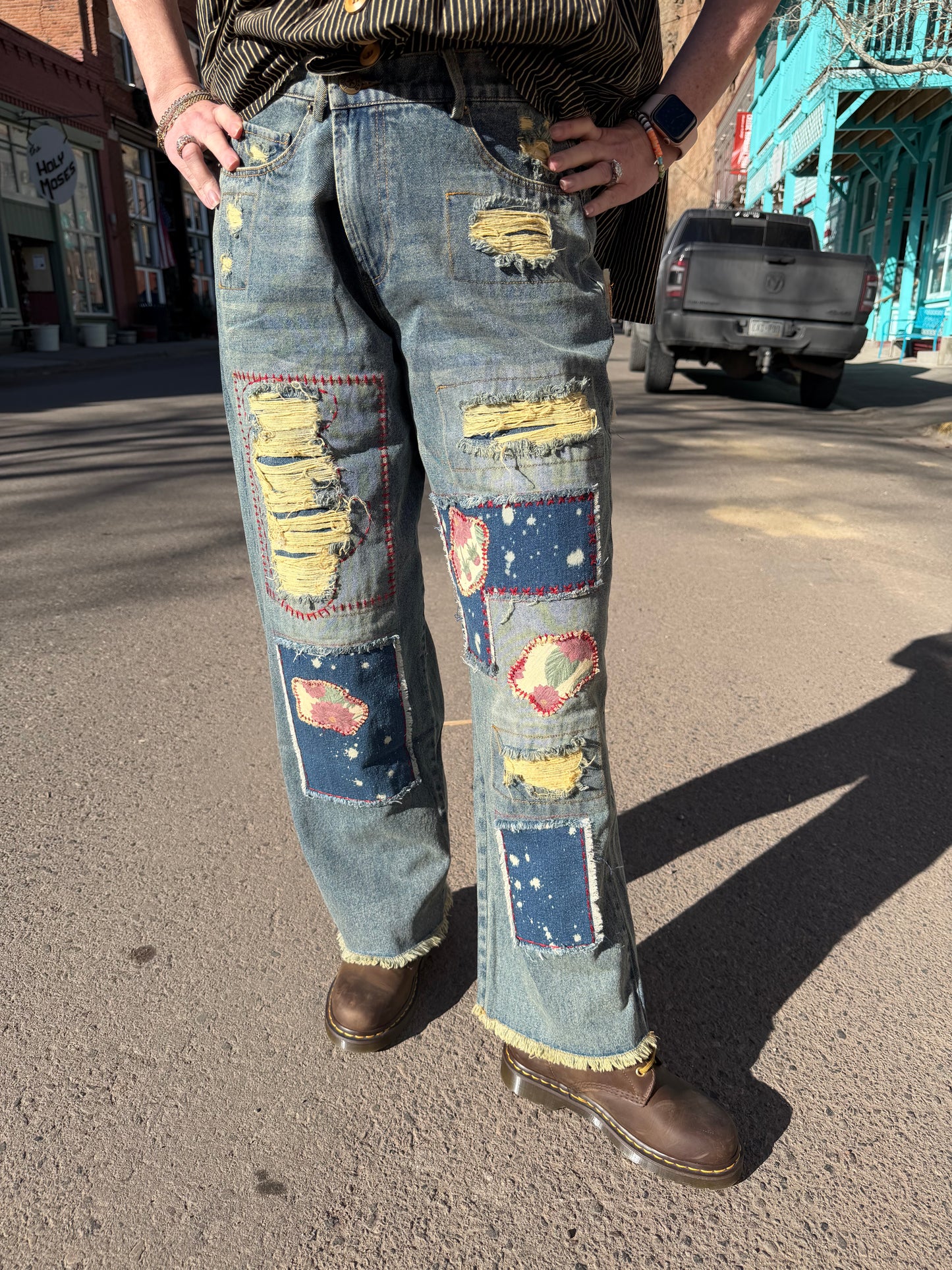 Garden Splatter Jeans