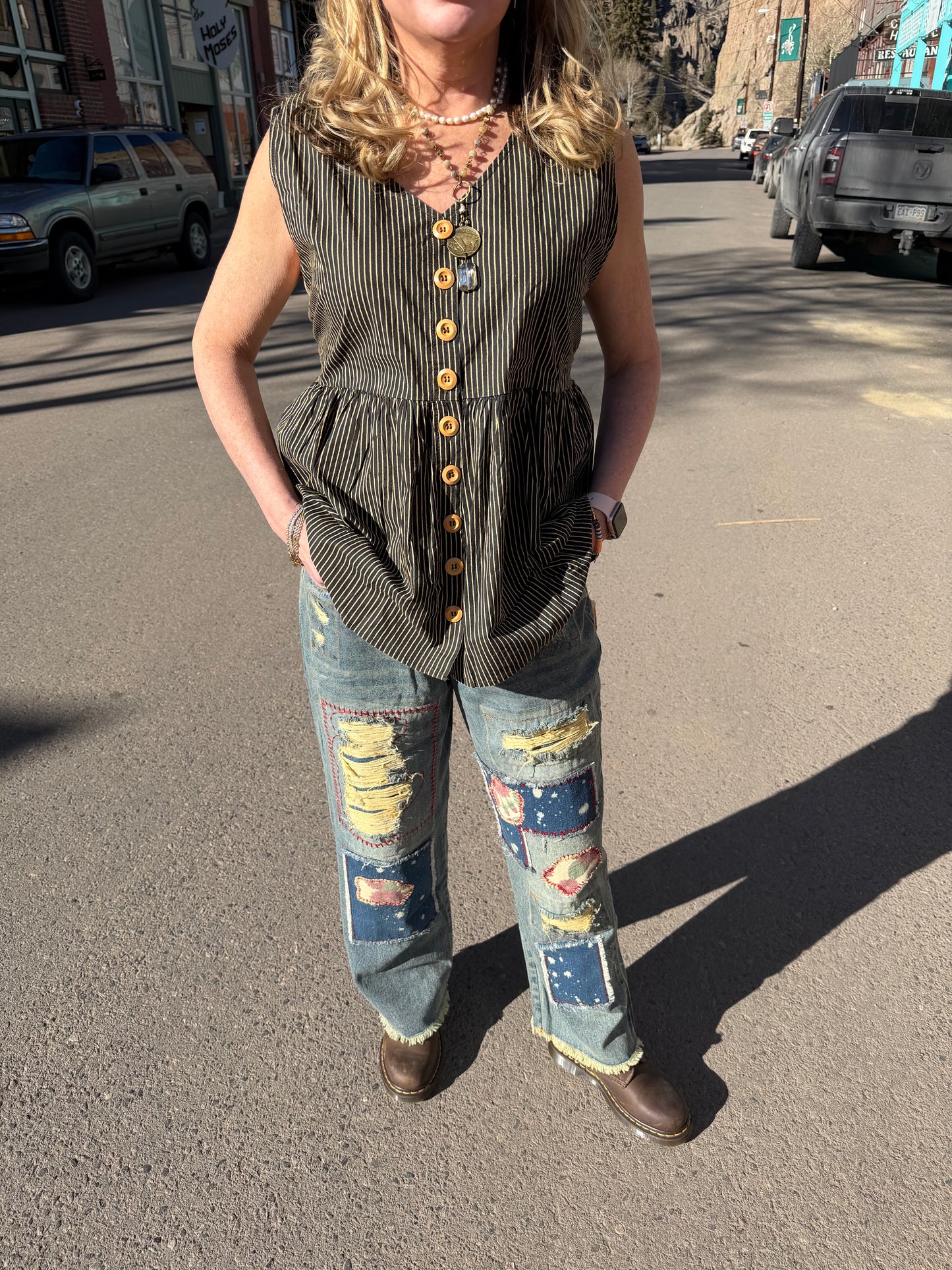 Garden Splatter Jeans