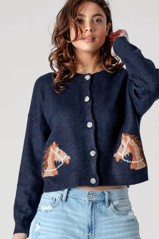 The Pepper Horse Cardigan