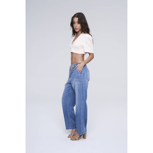 Five Button High Jeans