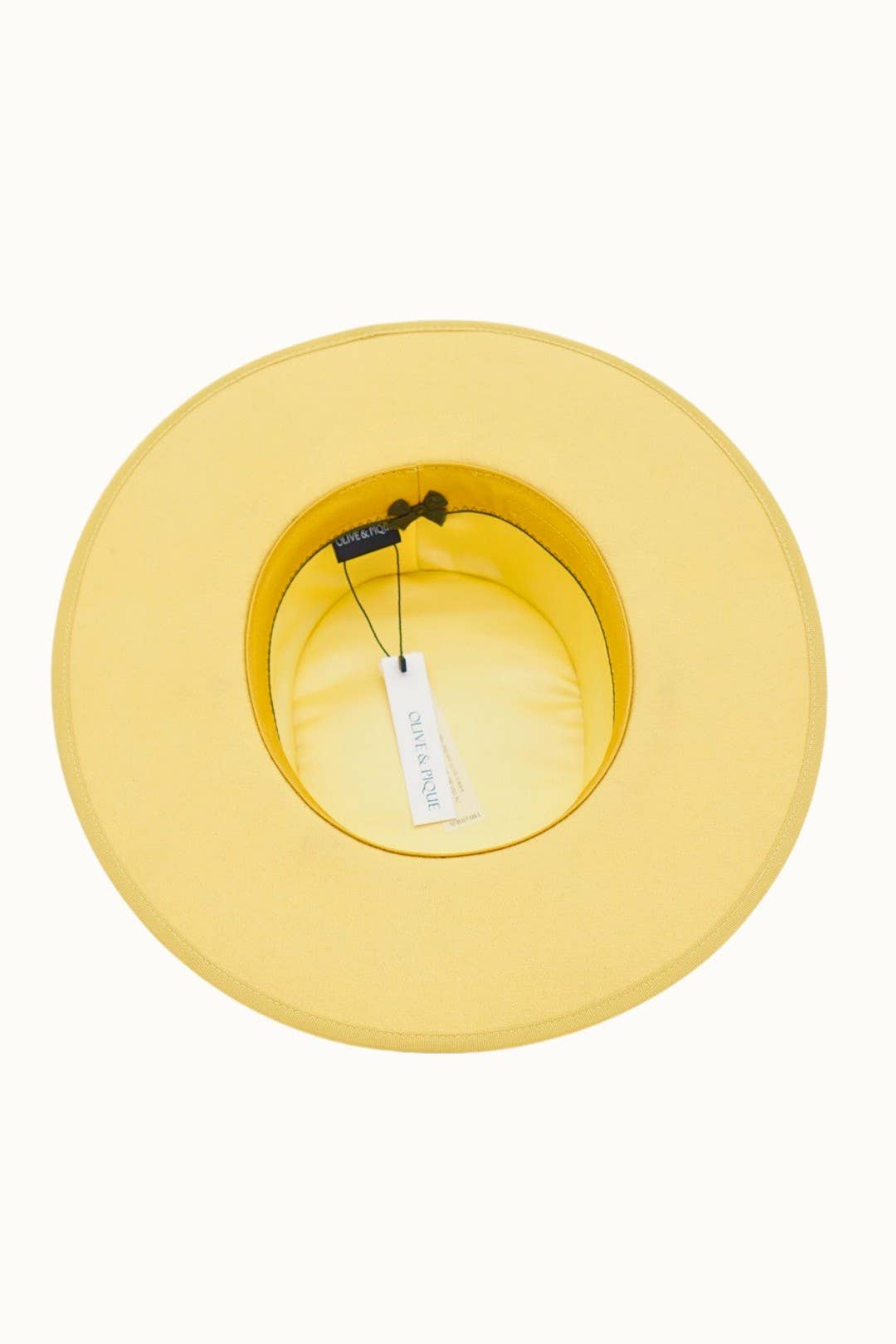 VIDE- 100% Wool Felt Gambler Hat, Unisex, Yellow