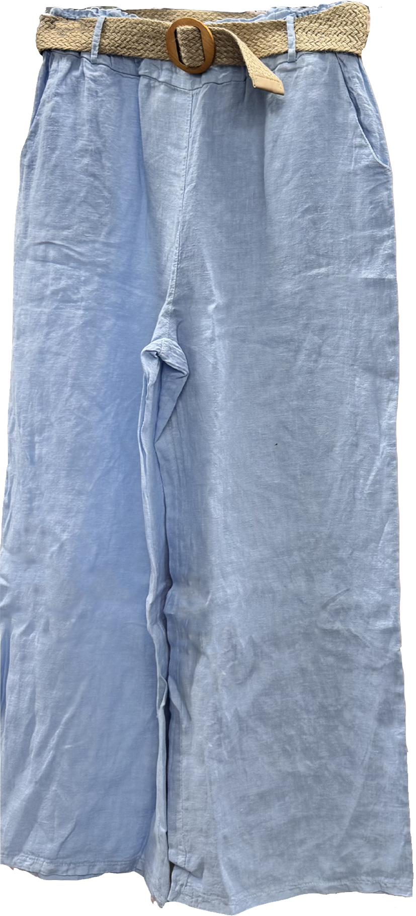 100% Linen Wide Leg Pants in Four Colors