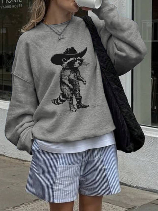 Cowboy Raccoon Sweatshirt