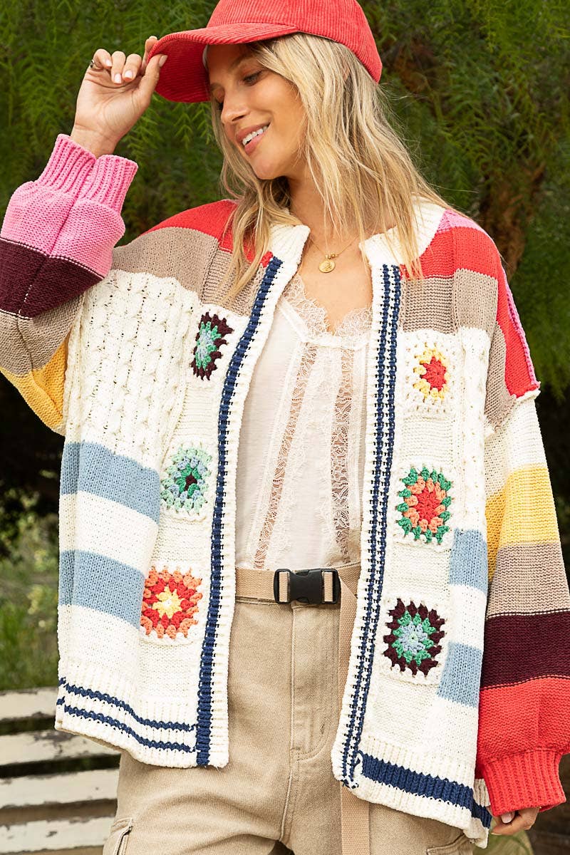 The Cynthia Crochet Cardigan