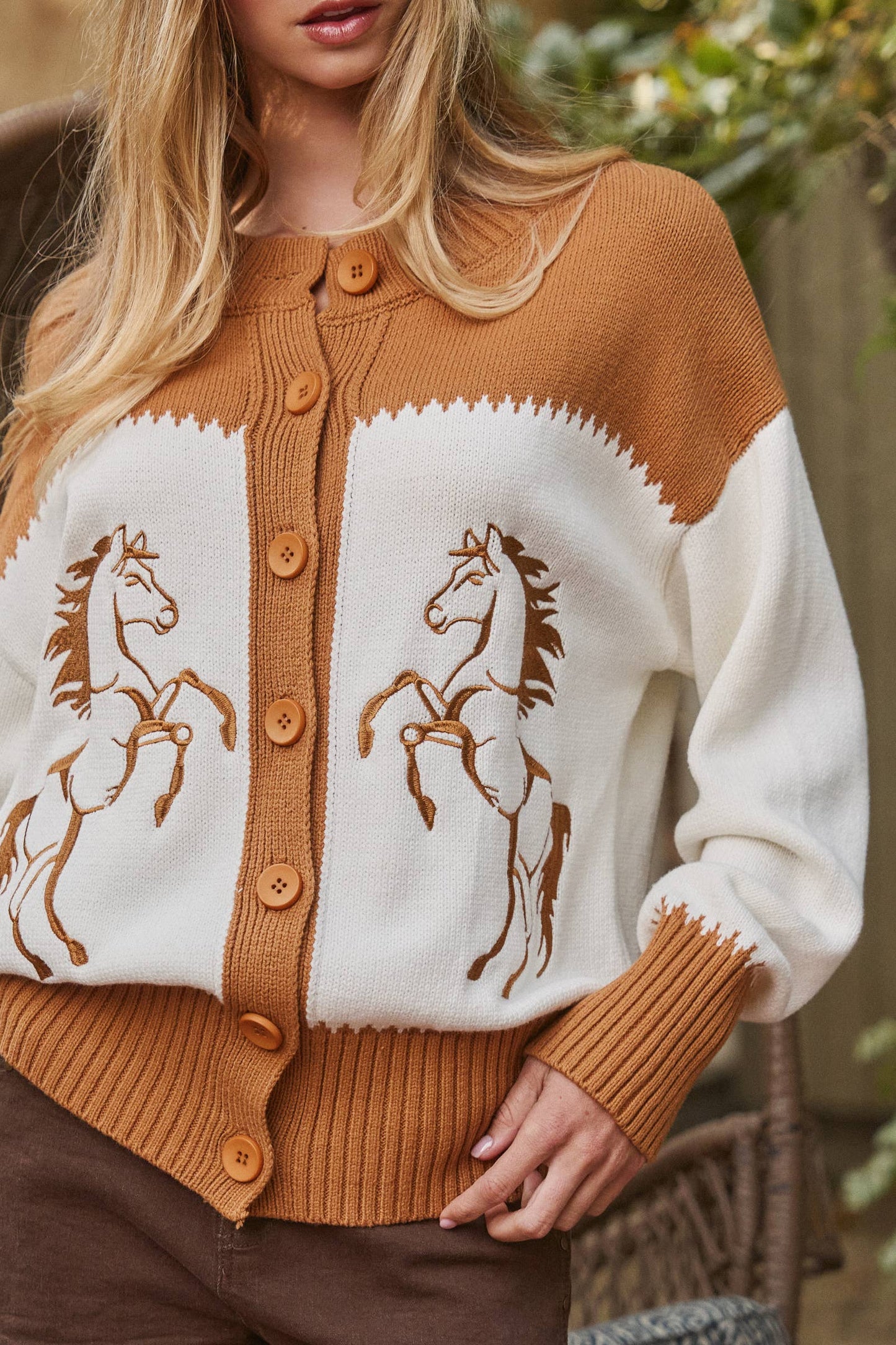 Marsh Horse Knit Cardigan