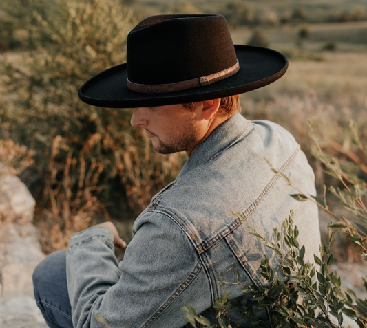 Pencil Rim Wool Felt Fedora Hat - Style Hudson
