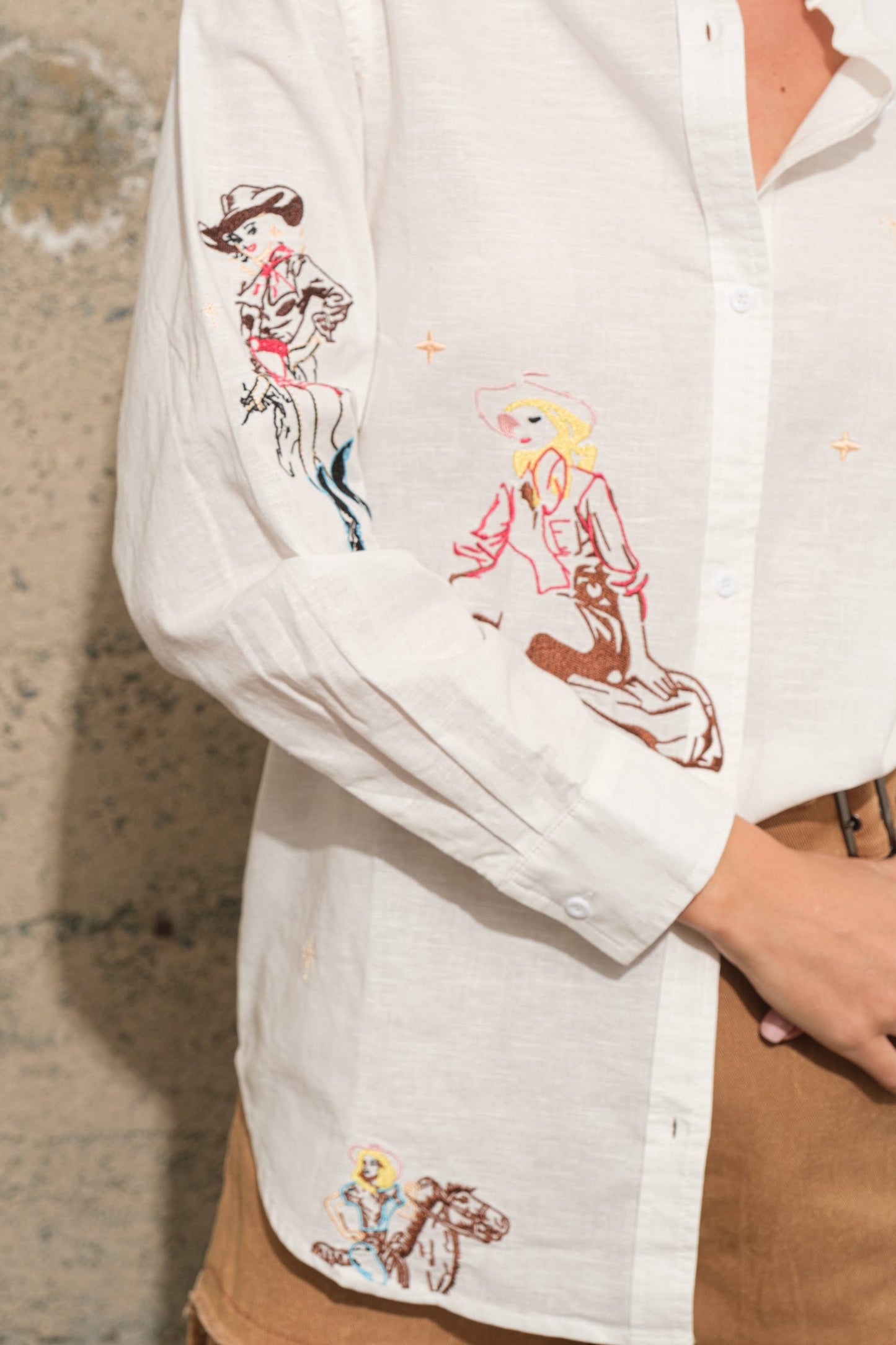 Giddy Up Button Up