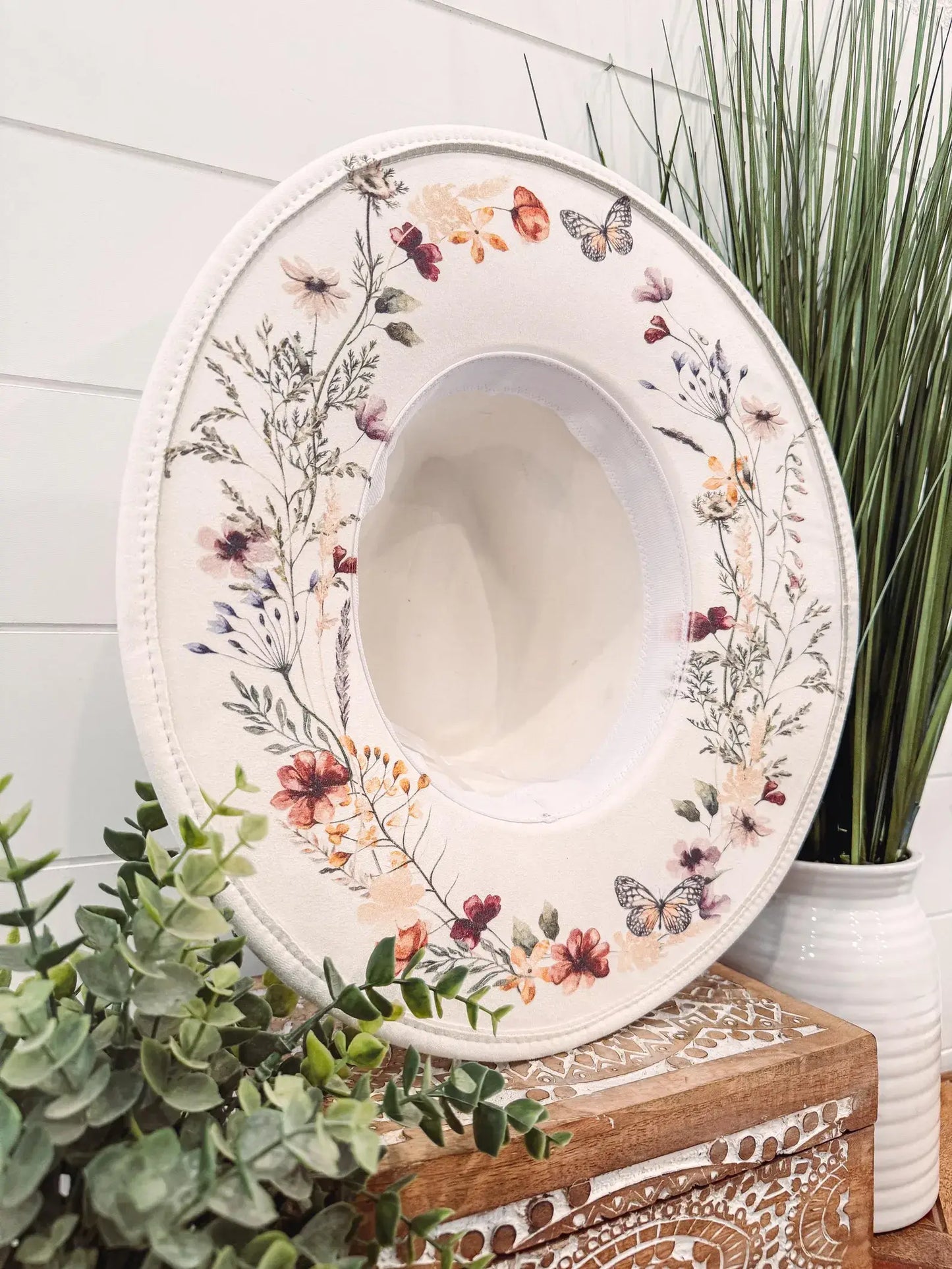 Floral Bottom Hat